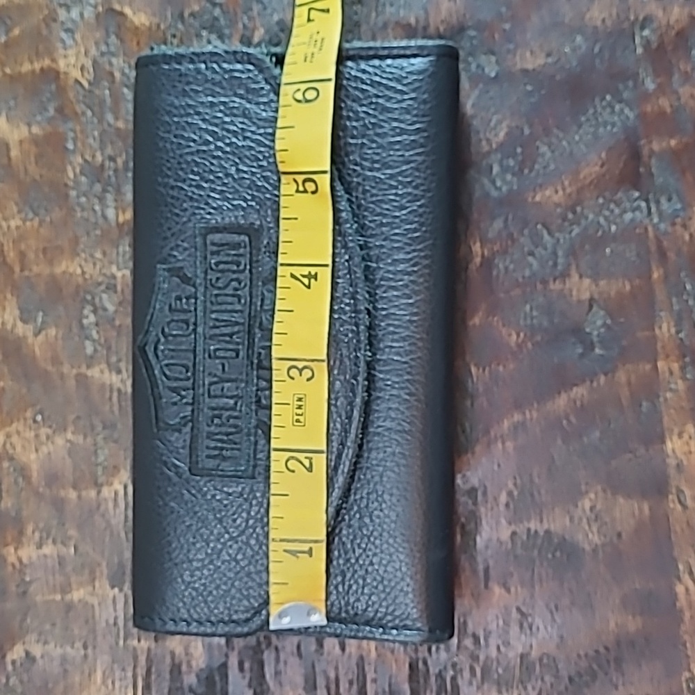 Vintage Harley-Davidson Black Leather Billfold Wallet - Picture 8 of 9
